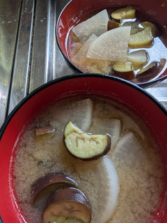 簡単★茄子と大根のお味噌汁-レシピのメイン写真
