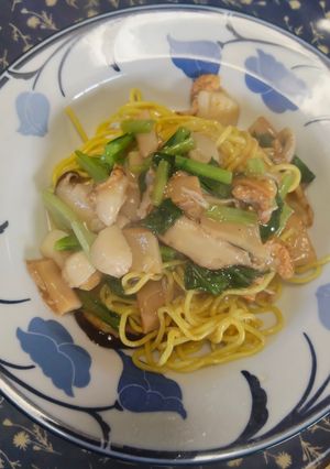 ベビーホタテのあんかけ焼きそば-レシピのメイン写真