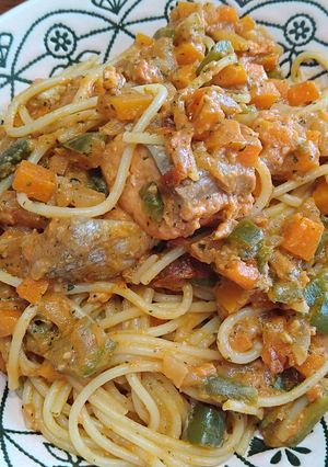 鮭と大葉ジェノベーゼのクリームパスタ-レシピのメイン写真