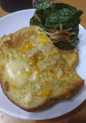 黒胡椒香るチーズフレンチトースト♡-レシピのメイン写真