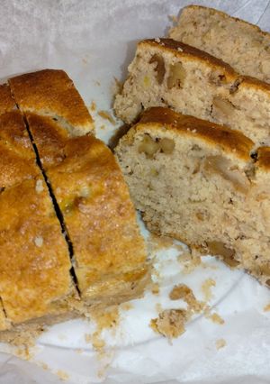 ホケミを使ったクルミ入りバナナケーキ-レシピのメイン写真