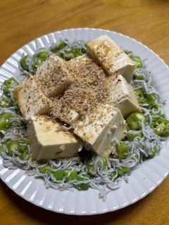 オクラとしらすの冷奴-レシピのメイン写真