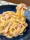 レンジで簡単！プロ級白だしカルボナーラ