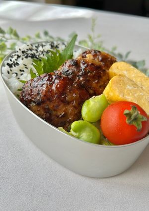 大葉とチーズの鶏つくね弁当-レシピのメイン写真