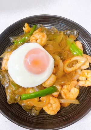 タンミョンで作る♪もちもちパッタイ風-レシピのメイン写真