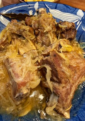 インスタで見かけた豚肉の玉ねぎ煮込み-レシピのメイン写真