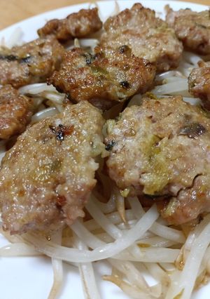 高菜とみょうがの豚ひき肉つくね焼き-レシピのメイン写真