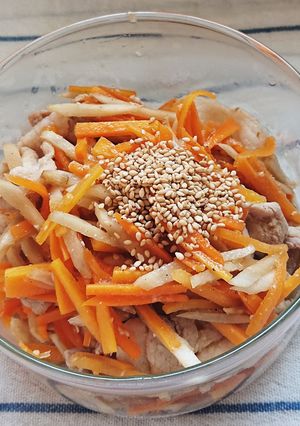 豚肉と根菜の塩こうじ炒め-レシピのメイン写真