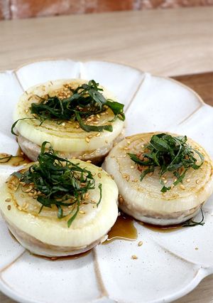 とろ旨♡新玉ねぎのはさみ焼き-レシピのメイン写真