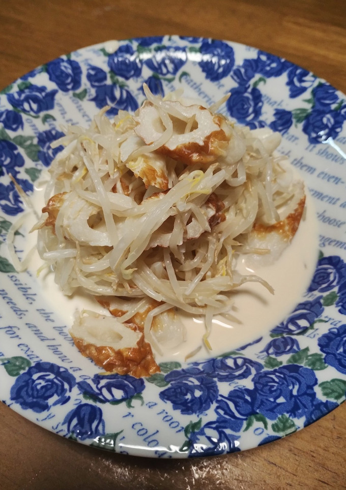 梨湖の簡単激速！麺つゆマヨちくわもやし！-レシピのメイン写真