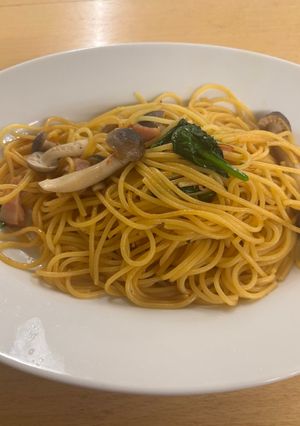 きのこのバター醤油ペペロンチーノ-レシピのメイン写真