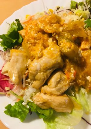 鶏肉と長ネギのめんつゆ玉子とじ-レシピのメイン写真