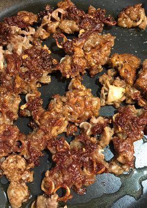 七味でピリ辛☆豚喉軟骨の揚げ焼き-レシピのメイン写真