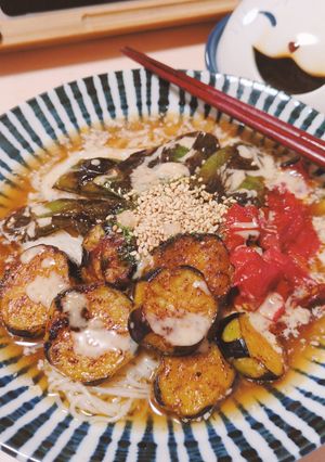 夏野菜焼き・そうめん☆-レシピのメイン写真