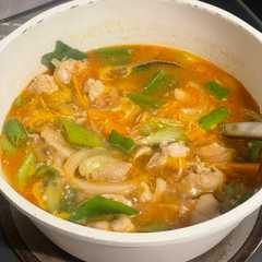 รูปของ 鶏肉の辛スープ