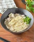 とんこつラーメン風♪豚ネギ塩そうめん