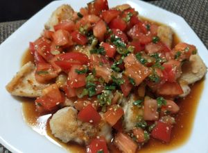 鶏むね肉のさっぱりトマトソース-レシピのメイン写真