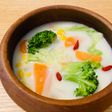 豆乳と塩麹のカラフル野菜スープ
