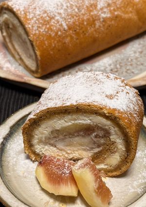 紅茶といちじくのロールケーキ-レシピのメイン写真