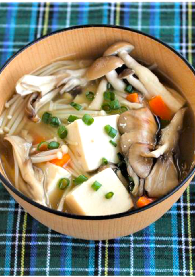 ３種のきのこと豆腐の減塩みそ汁-レシピのメイン写真