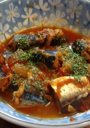 サンマのトマト煮　骨も柔らか　活力なべ-レシピのメイン写真