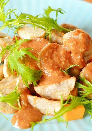 揚げ里芋のごま味噌がけ♪-レシピのメイン写真