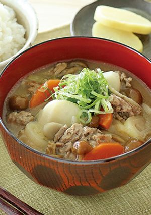 里芋となめこの豚汁-レシピのメイン写真