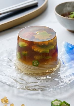 生麸と夏野菜の和風テリーヌ-レシピのメイン写真