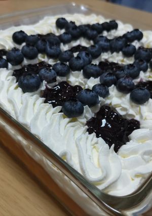 ブルーベリーのダブルチーズケーキ-レシピのメイン写真
