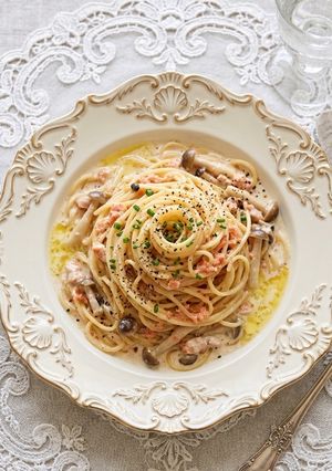 豆乳コンソメ明太子パスタ-レシピのメイン写真
