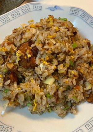 残った唐揚げリメイクで美味しいチャーハン-レシピのメイン写真