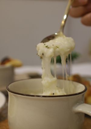 チーズのび～るマグカップリゾット-レシピのメイン写真
