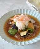 ゼンヌードルの夏野菜冷やし麺