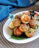 ウインナーin竹輪の揚げない磯辺揚げ。