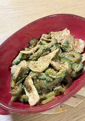 豚肉とゴーヤの味噌炒め-レシピのメイン写真