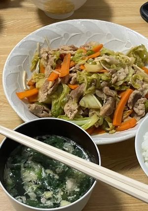 キャベツと人参の野菜炒め-レシピのメイン写真