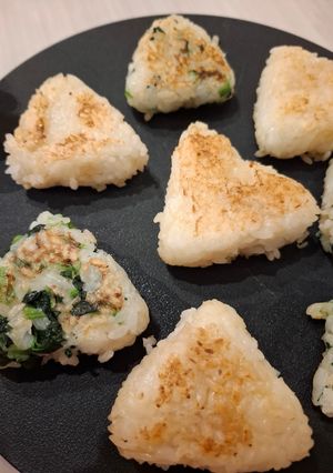 ママ必見！冷やご飯から作る焼きおにぎり♡-レシピのメイン写真