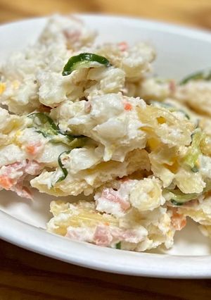 パスタでカサ増し簡単ポテトサラダ-レシピのメイン写真