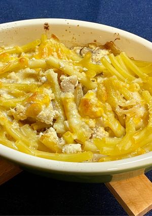 鶏肉と豆腐の豆乳マカロニグラタン-レシピのメイン写真