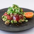 もちもちになるマグロの漬け