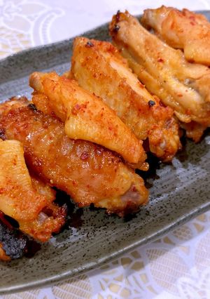 【唐辛子麹】手羽中のピリ辛焼き-レシピのメイン写真