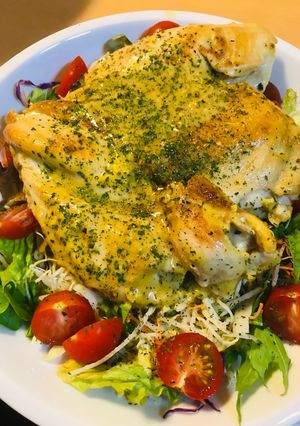 鶏胸肉の丸ごとステーキ●マスタードソース-レシピのメイン写真