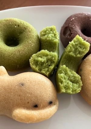 米粉の焼きドーナツ。卵不使用!-レシピのメイン写真