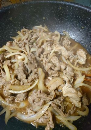 豚肉と玉ねぎのわさび醤油焼き-レシピのメイン写真