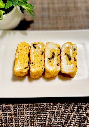 塩昆布で旨じょっぱい！卵一個の玉子焼き-レシピのメイン写真