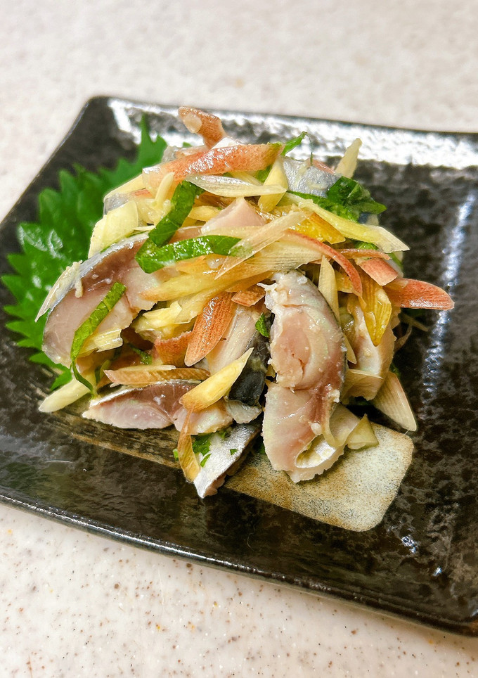 しめ鯖とみょうがと大葉のさっぱり和え-レシピのメイン写真