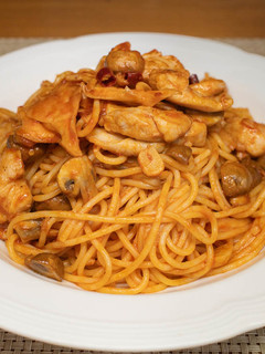 鶏ときのこのトマトソースパスタ-レシピのメイン写真