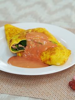 ホウレンソウのオムレツ-レシピのメイン写真