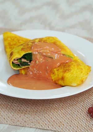 ホウレンソウのオムレツ-レシピのメイン写真