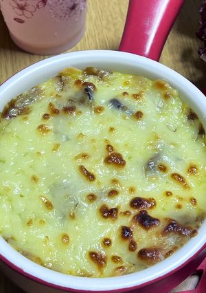 今日の晩御飯!簡単ナスのカレーチーズ焼き-レシピのメイン写真